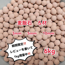 麦飯石 ろ材 6kg 高品質 セラミックボール ろ過材 アクアリウム 水槽 観葉 植物 ハイドロカルチャー 水耕栽培 ミネラル エビ メダカ 金魚 ディスカス