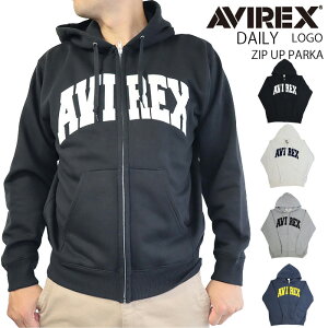 y|Cg10{z AVIREX K戵X 783-3931007 ArbNX ABbNX  fC[ S tWbv p[J[ Y gbvX  ~^[ DAILY LOGO FULL ZIP PARKA 