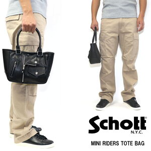 y|Cg10{z K舵X Schott Vbg 3129108 782-2976001 782-4976010 MINI RIDERS TOTE BAG ~j C_[X U[g[gobO BLACK ubN  IV ΂