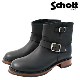 【ポイント10倍】正規取扱店ショット 782-5991002 SHORT ENGINEER BOOTS/ショート エンジニアブーツ ビブラムソール グッドイヤーウエルト製法 本革 牛革 COW HIDE