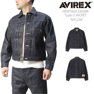 �y�|�C���g10�{�zG�W���� AVIREX ���K�戵�X �A���B���b�N783-6952014 AVIREX HERITAGE DENIM Type-2 JACKE �hNYLON�h ��� �����Y �Z�J���h�^�C�v�@�Z�b�g�A�b�v