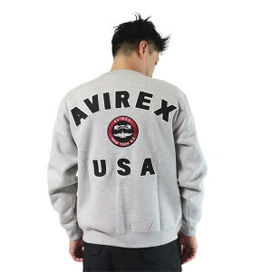 y|Cg10{z AVIREX K戵X 6123468 7833932007 ArbNX ABbNX  Y gbvX  ~^[  VARSITY LOGO CREW NECK SWEAT /o[VeB S N[lbN XEFb