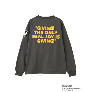 y|Cg10{zsAVIREX × PEANUTStR{[V LONG SLEEVE T-SHIRT TVc s[ibc / Xk[s[ AVIREX K戵X 783-5230044 ArbNX ABbNX  Y gbvX T