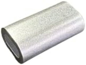 4mmスリーブW ダブル 長さ24mm 100個 アルミクランプ ワイヤーロープ通し スリーブダブル まとめ売り くくりわな かしめ くくり罠 あるみ オーバル すりーぶ 軽量 加締め 箱罠 罠部品 ダブル管