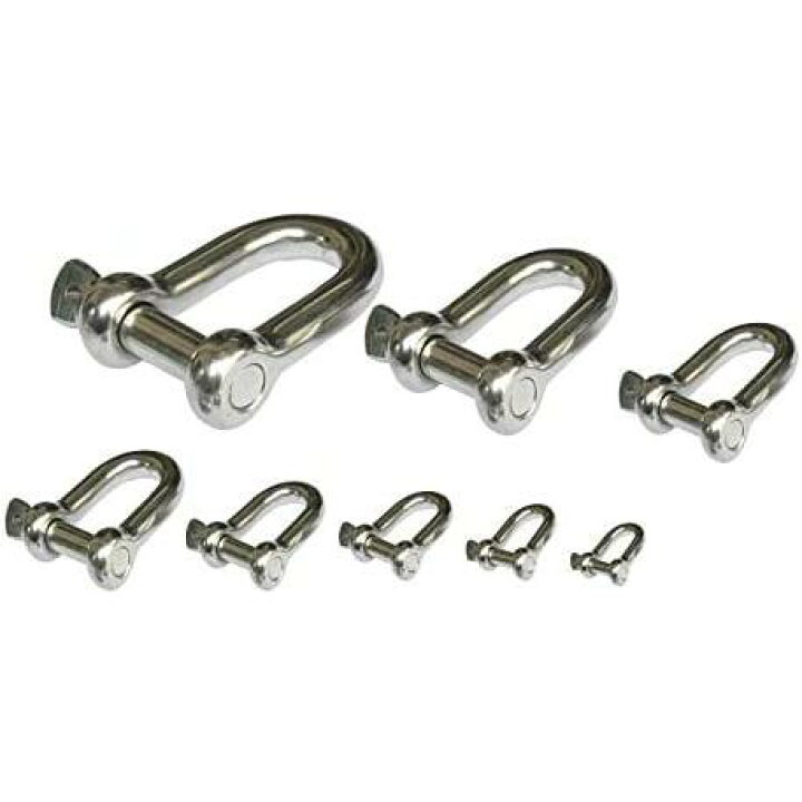 楽天市場】ステンレスシャックル6mm 100個セットロープ固定 ワイヤー 