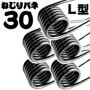 先端 L型形状 30本組 43cm 径6mm 簡単 ねじりバネ 30本 セット ステンレスフック付き 防錆塗装 まとめ売り 踏み板 ロング L字タイプ くくり罠 わな くくりわな 狩猟用品 害獣駆除 ねじりばね Wジ