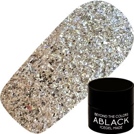 ジェルネイル カラージェル アイスジェル ICEGEL ABLACK シャンパンクォーツジェル3g 1308 オーロラゴールド【当店商品3980円（沖縄離島は税込9800円）以上で送料無料】楽天39ショップ