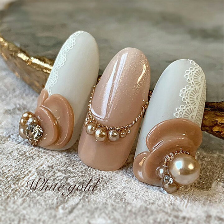 キラネイル Kira Nail パールセット ラウンド 6サイズ オフホワイト メール便 ネコポス 対応 ネイルパーツ パール 今季ブランド