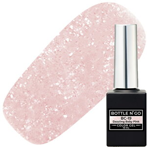 WFlC J[WF RRCXg KOKOIST {gS[10ml BC-19 Dazzling Baby Pink   Bottlen' Go Color Gel Bottlen'GoColorGel BOTTLENf GO Color gel {gS[J[WFV[Y