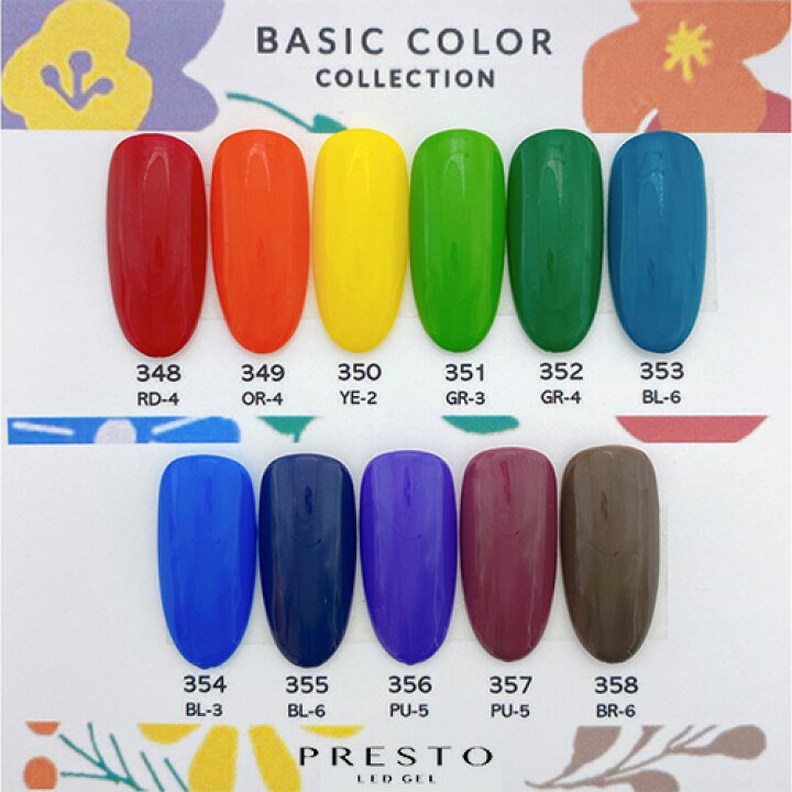 楽天市場 プレスト Presto ベーシックカラー カラージェル2 7g 358 ネコポス カラージェルネイル マット コスメ ドラッグｎｙ