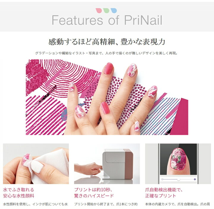 楽天市場 保証1年 プリネイル Prinail デジタルネイルプリンター Knp N800 P お取り寄せ ネイルプリンター本体 ネイルマシン コスメ ドラッグｎｙ