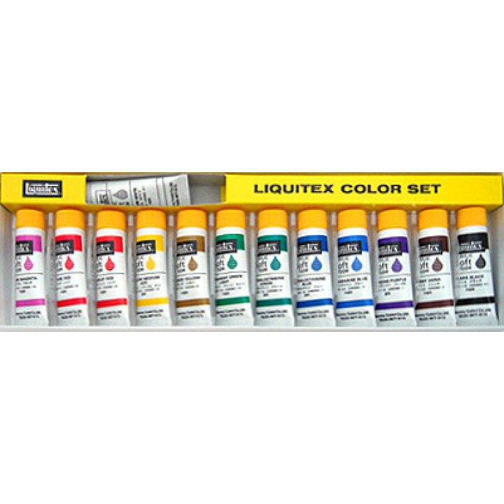 楽天市場 6 22 24限定 ポイント2倍 ネイル検定応援商品 リキテックス Liquitex リキテックス ソフトタイプ10mlチューブ 13色セット 絵の具 ネイルアート コスメ ドラッグｎｙ