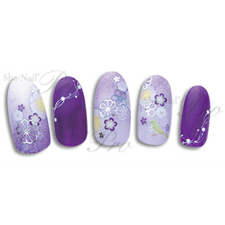 楽天市場 写ネイル Sha Nail 花綴り 藍 はなつづり あお メール便 ネコポス 対応 和柄 ネイルシール コスメ ドラッグｎｙ