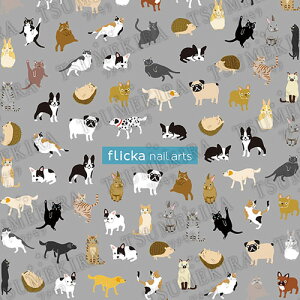 ツメキラ TSUMEKIRA 【flicka nail artsプロデュース2】flicka animals(フリッカ アニマルズ)【ネコポス対応】【ネイルシール/アニマル】