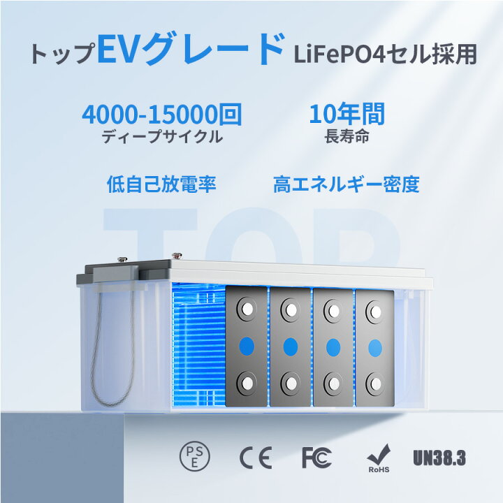 楽天市場】Redodo 12V 300Ah リン酸鉄リチウムイオンバッテリー 3840Wh 