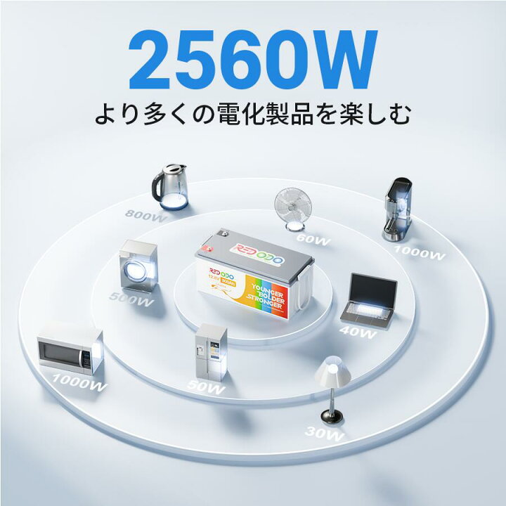 楽天市場】Redodo 12V 300Ah リン酸鉄リチウムイオンバッテリー 3840Wh 