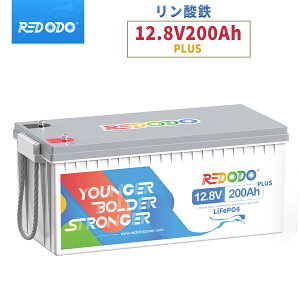 yP10%IX[p[DEALQIzRedodo 12V 200Ah Plus _S`ECIobe[ 2560Wh 200ABMS 10N [dTCN4000ȏ 12V LiFePO4 2560W eʊg\ _S`Edr L