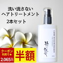 【クーポンで2,065円！1本1,033円】 洗い流さないトリートメント 100ml 2本 粋な艶髪 アウトバストリートメント ヘアケア トリートメント ヘアトリートメント ノンシリコン ヘアミルク ヘアクリーム 流さない 洗い流さない くせ毛 まとまる 椿油 パサつき レディース メンズ