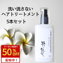 【クーポンで4,700円！】 洗い流さないトリートメント 100ml 5本 粋な艶髪 アウトバストリートメント トリートメント ヘアトリートメント ダメージケア ヘアミルク ミルク クリーム 流さない 洗い流さないうねり くせ毛 まとまる 美容室 ノンシリコン 椿油 髪質改善