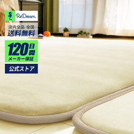 【REDREAM 公式】ラグ カーペット 両面 厚手 低反発 冬用 ぽかぽか 厚み約25mm ラグマット 洗える 防音 滑り止めシート付き らぐまっと 夏用 ひんやり ホットカーペット対応