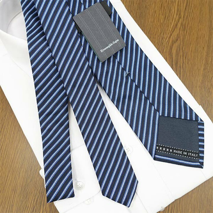 楽天市場】ゼニア ネクタイ Ermenegildo Zegna EZB111 ネイビー/ブルー 