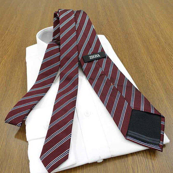 Ermenegildo Zegna - 美品 エルメネジルドゼニア シルク 100 絹 ネクタイ ネイビーの通販 by 昭和堂 おおさか エルメネジルドゼニアなら