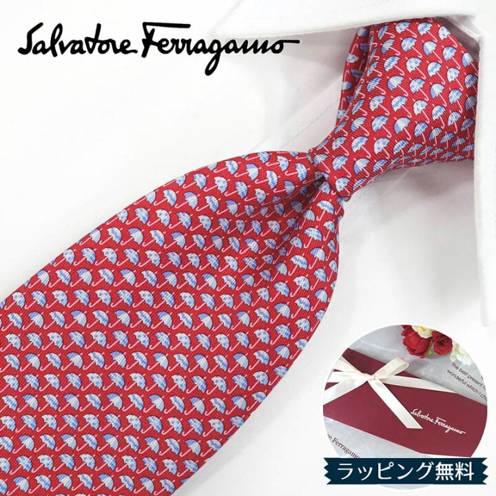 楽天市場】フェラガモ ネクタイ Salvatore Ferragamo FER157 レッド 