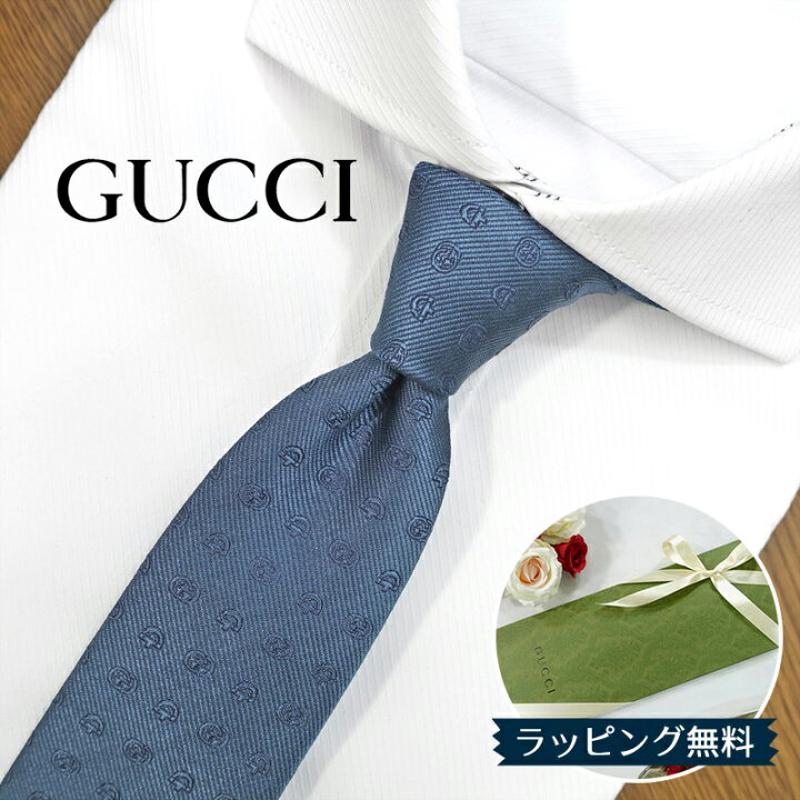 楽天市場】グッチ ネクタイ GUCCI ブルー (7.5cm) WEPPY 624057-4969  