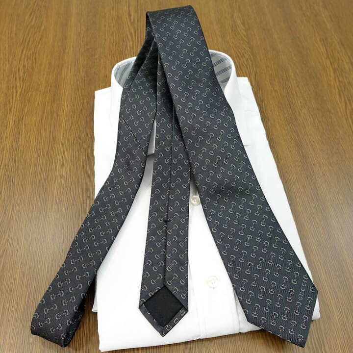 楽天市場】グッチ ネクタイ GUCCI チャコールグレー/グレー (7cm 