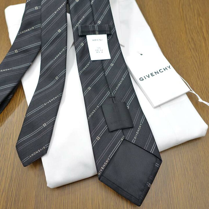 楽天市場】ジバンシー ネクタイ GIV10 ブラック/グレー 8cm幅 GIVENCHY 