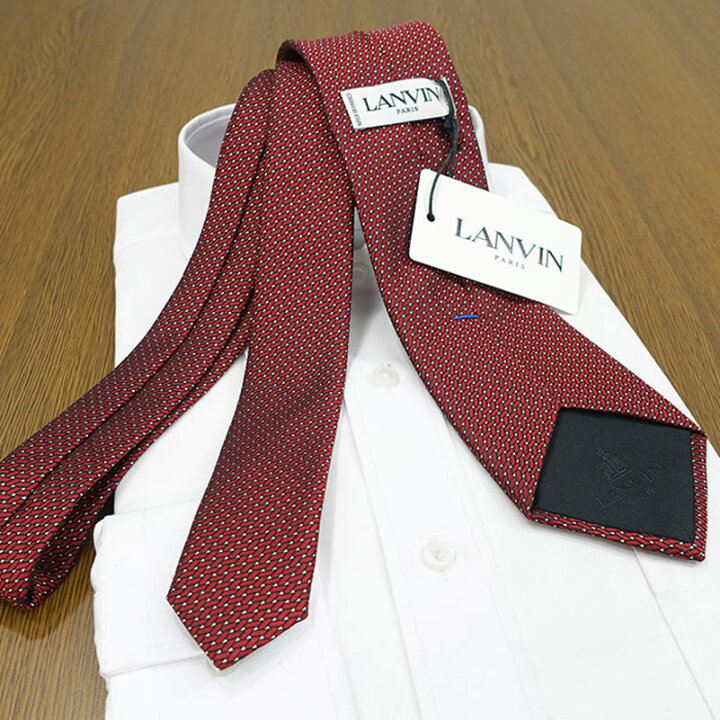 楽天市場】ネクタイ ブランド LANVIN ランバン ネクタイ LA44 レッド 