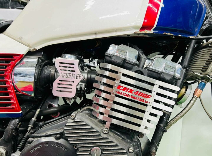 楽天市場】REDSTAGE オリジナル CBX400F フィンカバー 鏡面ステンレス 
