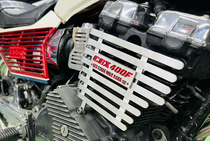 楽天市場】REDSTAGE オリジナル CBX400F フィンカバー 鏡面ステンレス 