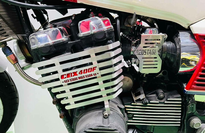 楽天市場】REDSTAGE オリジナル CBX400F フィンカバー 鏡面ステンレス 
