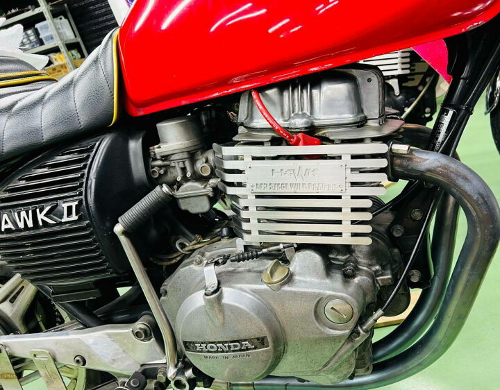 楽天市場】REDSTAGE ホーク400 450cc オリジナル エンジンフィンカバー 