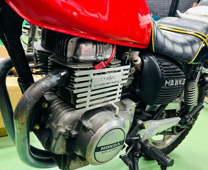 楽天市場】REDSTAGE ホーク400 450cc オリジナル エンジンフィンカバー 
