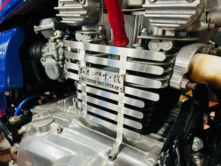 楽天市場】REDSTAGE GS400 オリジナル エンジンフィンカバー 鏡面 