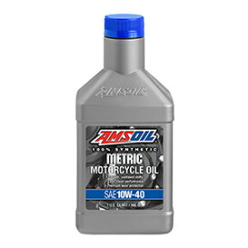 【正規輸入商品】AMSOIL　バイクオイル　10W40（MotorCycle OIl）　 1qt ボトル