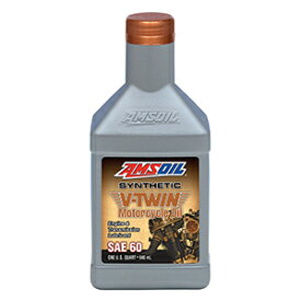 【正規輸入商品】AMSOIL　VTWIN　SAE60（VTWIN　MotorCycle OIl）　 1qt ボトル