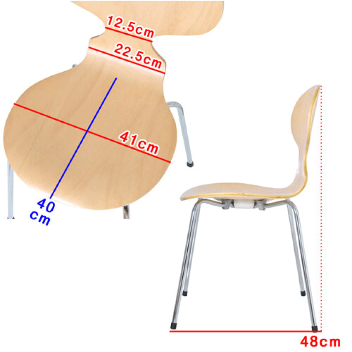アルネ・ヤコブセン・アントチェア・リプロダクト・送料込み 楽天市場】アルネ ヤコブセン アントチェア ウォールナット