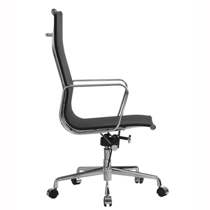 値下げ　アルミナムチェア イームズ メッシュ ブラック 黒 リプロダクト イームズ】アルミナムチェア ローバック／メッシュブラック[リ