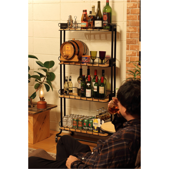 楽天市場】【Mash】BYケージ ラック 4段 2カラー ブラック