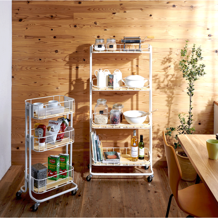 楽天市場】【Mash】BYケージ ラック 4段 2カラー ブラック ホワイト