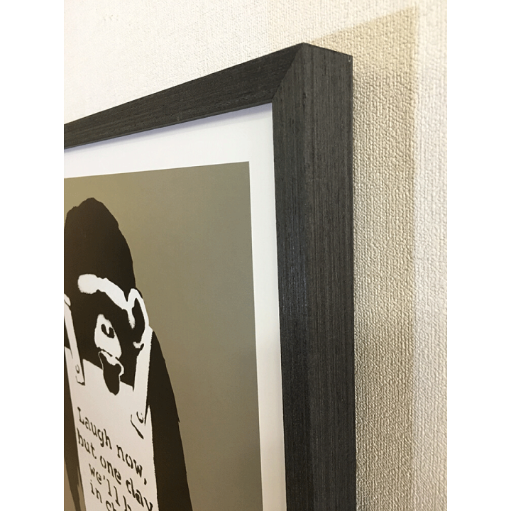 楽天市場】バンクシー Banksy Laugh Now 43x53x3.2cmインテリア 絵