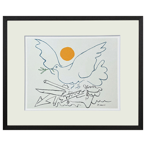 A[gt[ puEsJ\ Pablo Picasso ̂ȂE-NA 3J[ i` ubN uE 42.5x52.5x32cm |X^[ A[gplt[ z t[  rO Q 