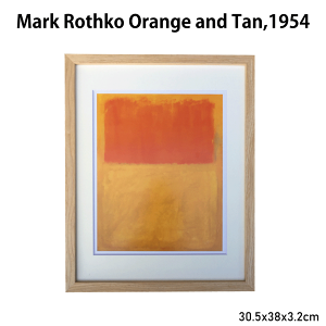 �A�[�g�t���[�� �}�[�N�E���X�R Mark Rothko Orange and Tan,1954 30.5x38x3.2cm �C���e���A �z���� �A�[�g �A�[�g�p�l�� ���r���O ���� �v���[���g ���� ������� ��������