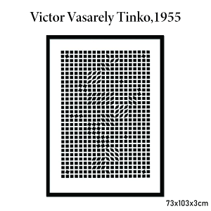 _9/25()23:59܂5ItN[|E10{PAbv^A[gt[ BNgE@U Victor Vasarely Tinko,1955 73x103x3cm CeA z A[g A[gpl rO  v[g
