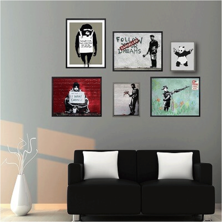 楽天市場】アートフレーム バンクシー Banksy I Want Change