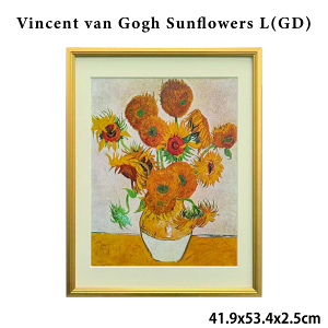 _9/25()23:59܂5ItN[|E10{PAbv^Vincent van Gogh Sunflowers L(GD) Sbz Ђ܂ 41.9x53.4x2.5cm A[gt[ |X^[t[ A[g|X^[ EH[fR zt z G