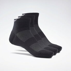 【リーボック公式】アクティブ ファウンデーション アンクル ソックス 3足組 / Active Foundation Ankle Socks 3 Pairs（ブラック）